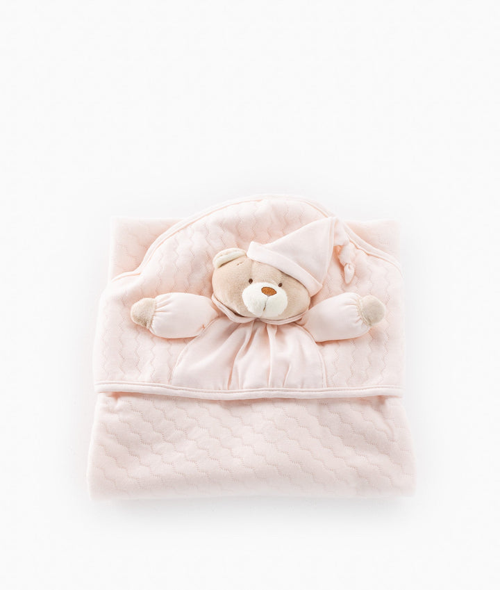 3D Bear Swaddle - Pink