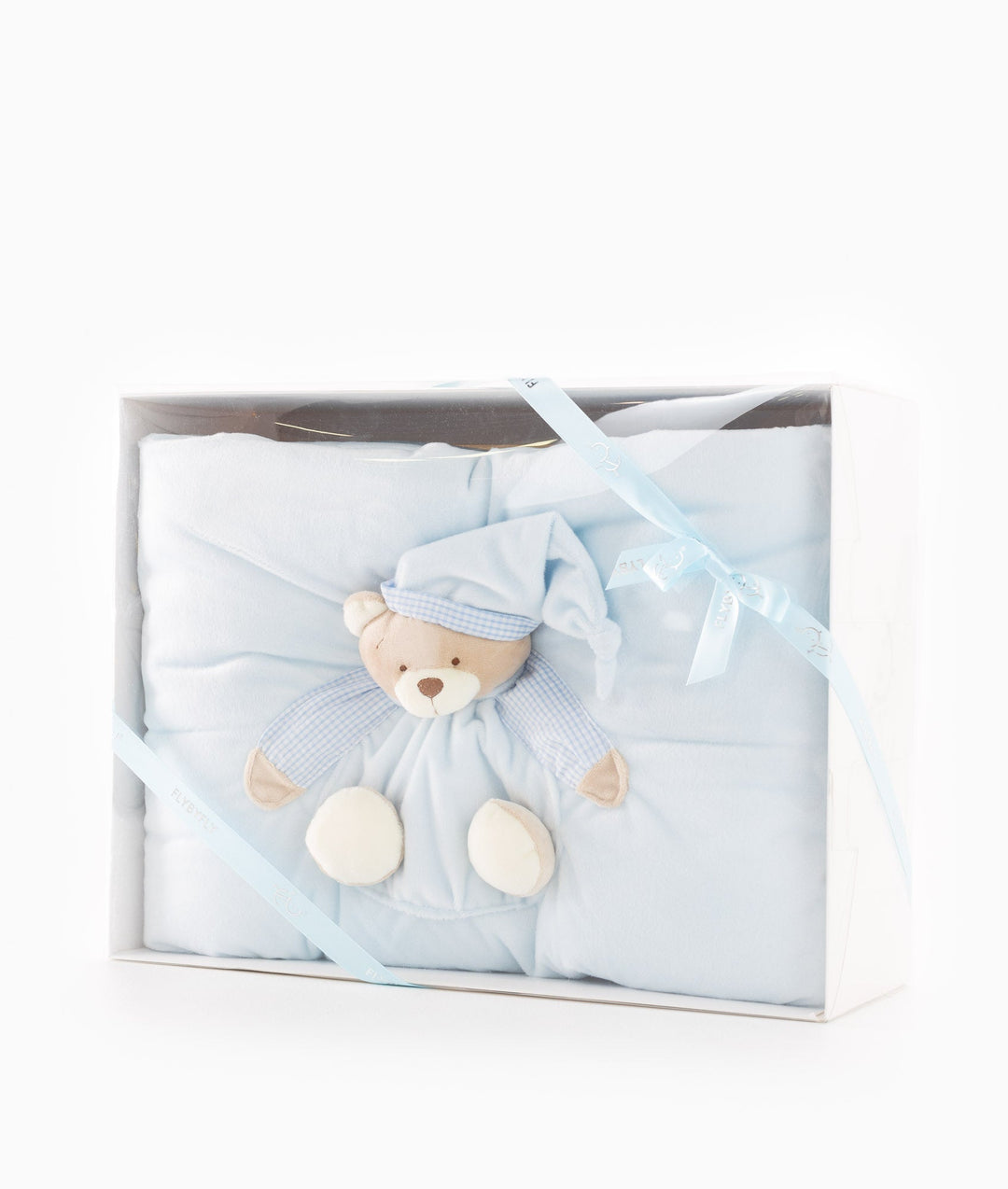 3D Bear Quilt & Cover - Blue