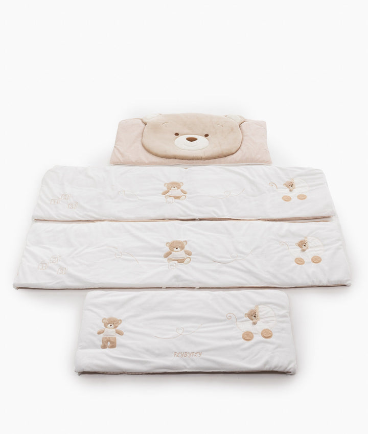 4pc Cot Bumper Set - Beige