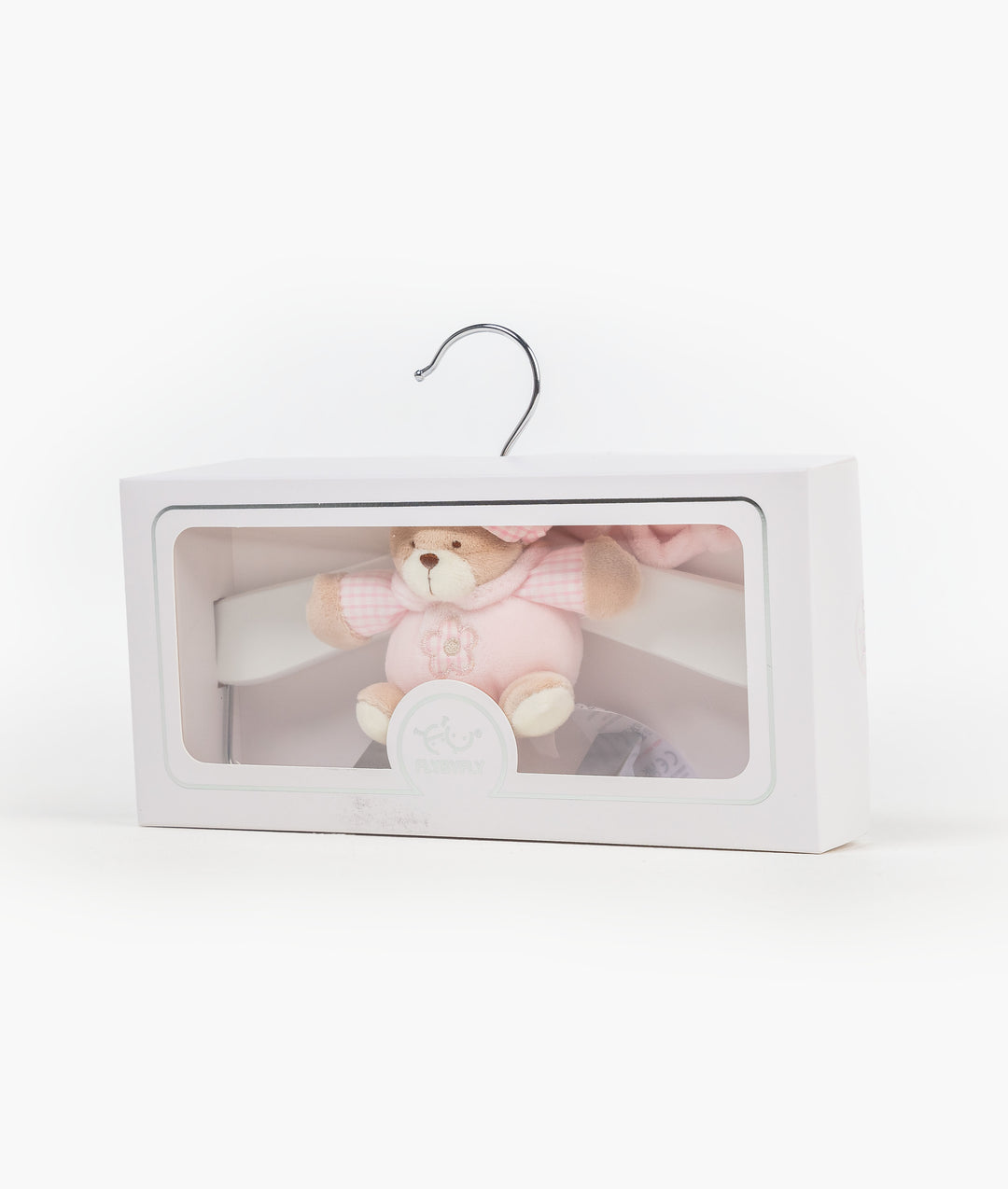 Wooden Hanger with Clips - Pink