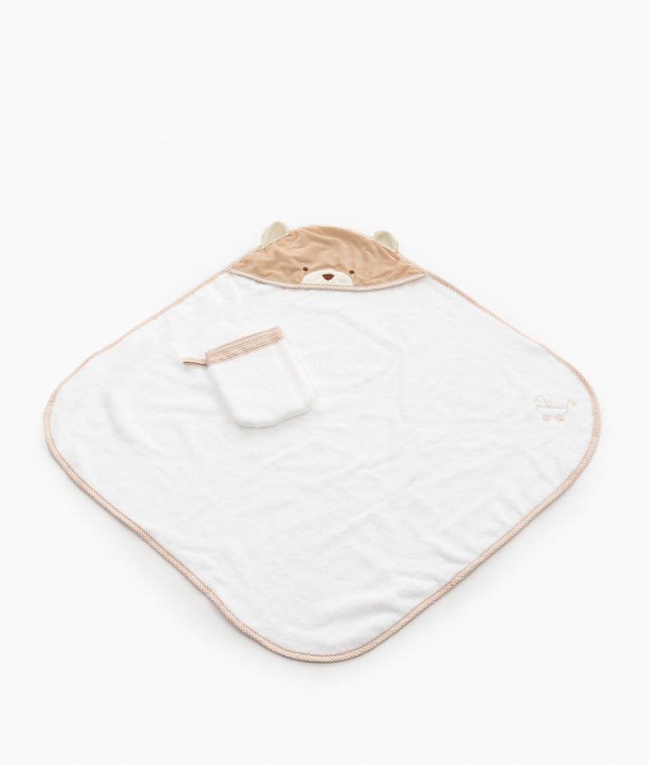 Baby Bear Bath Towel - Beige