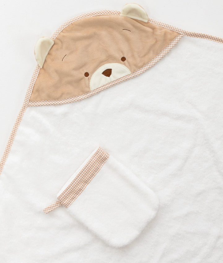 Baby Bear Bath Towel - Beige