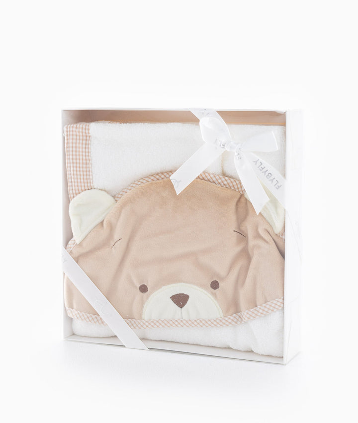 Baby Bear Bath Towel - Beige