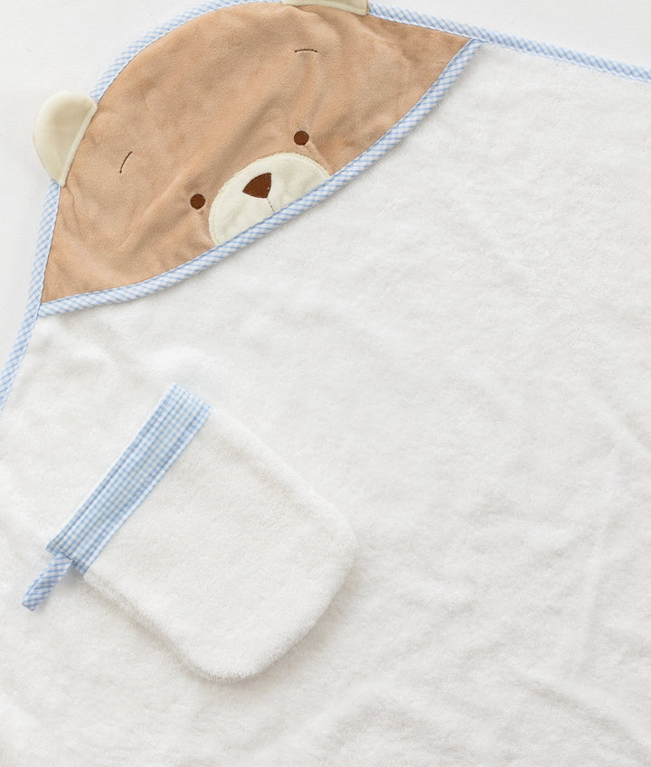 Baby Bear Bath Towel - Blue