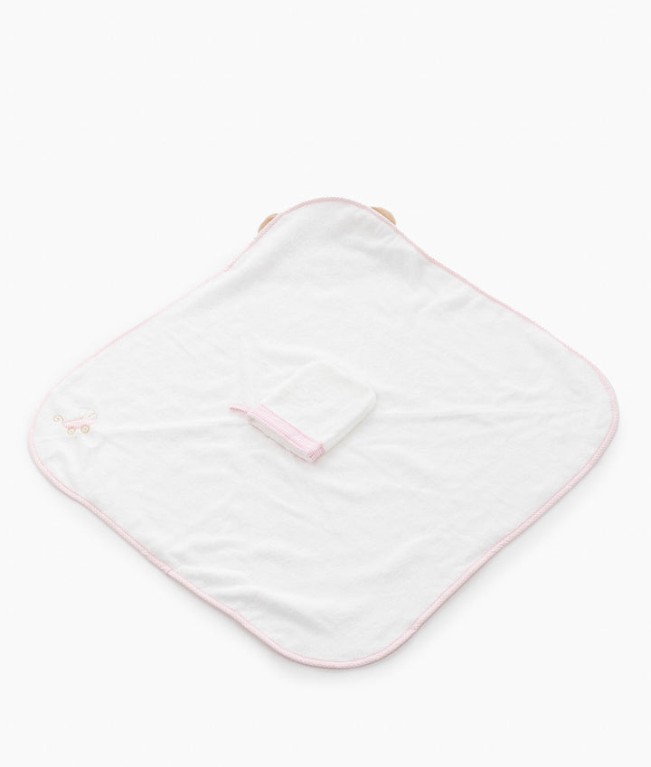 Baby Bear Bath Towel - Pink