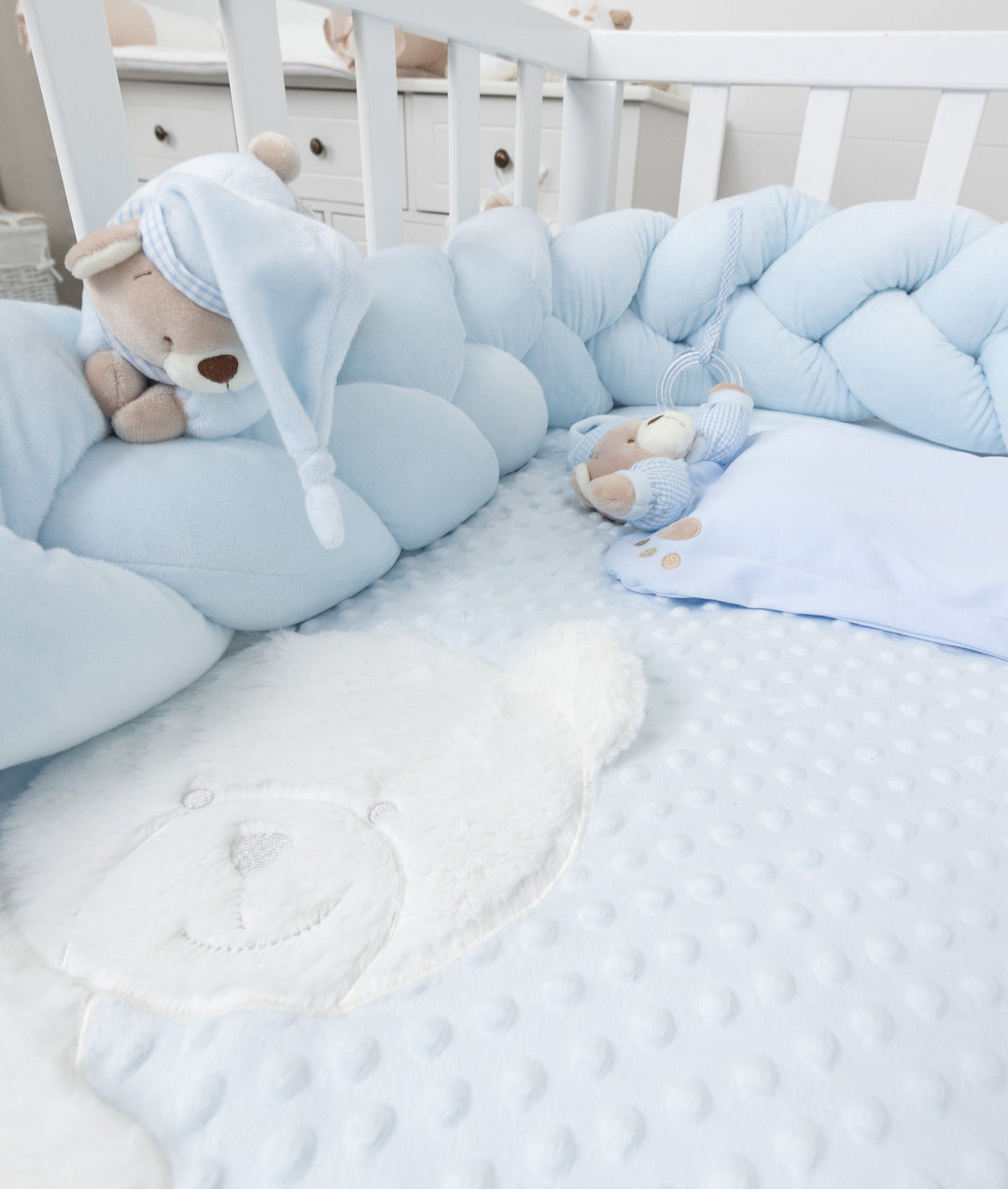 Baby Bear Bedding Set - Blue