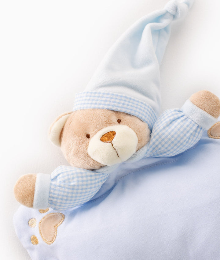 Baby Bear Pillow - Blue