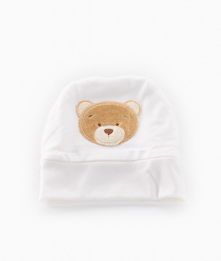 Baby Cotton Beanie - Beige