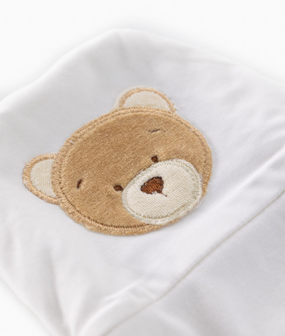 Baby Cotton Beanie - Beige