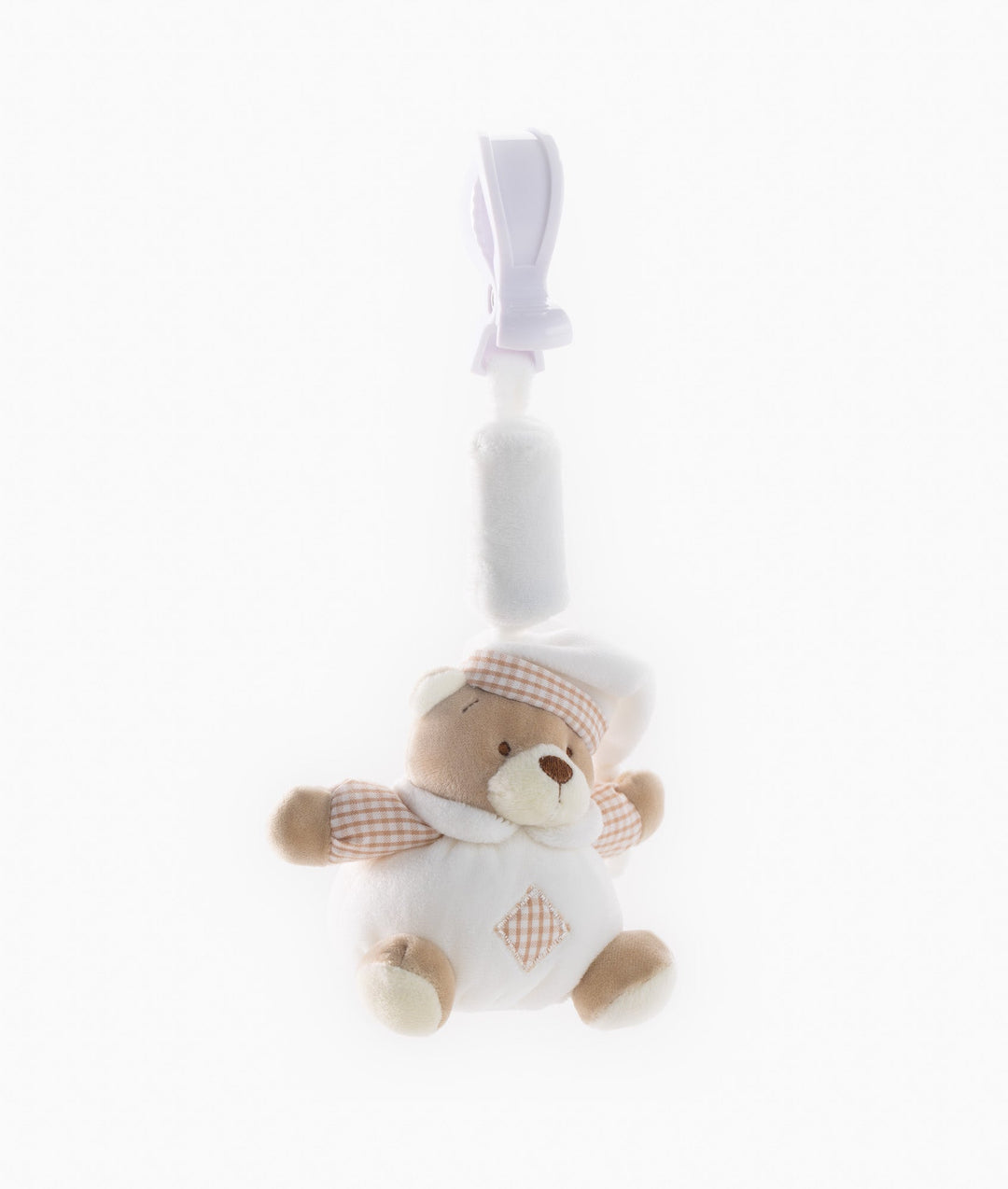 Bear Clip On Toy - Beige