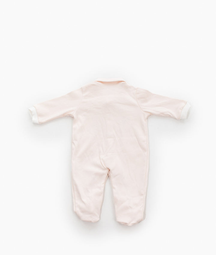 Bear Jumpsuit & Hanger Set - Pink