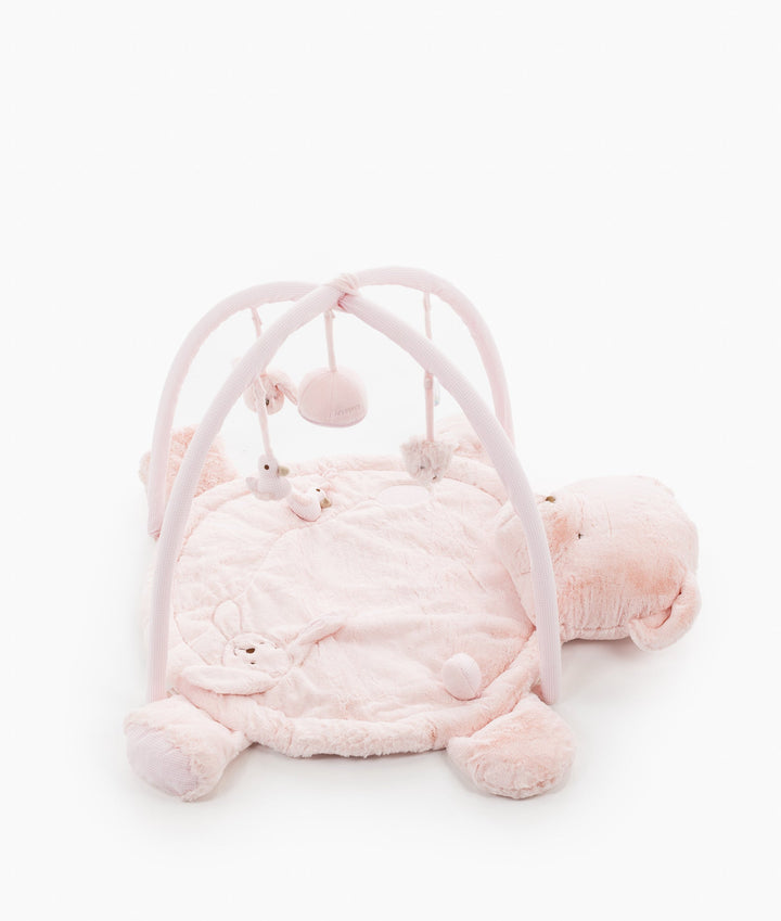 Bear Playmat & Gym - Pink