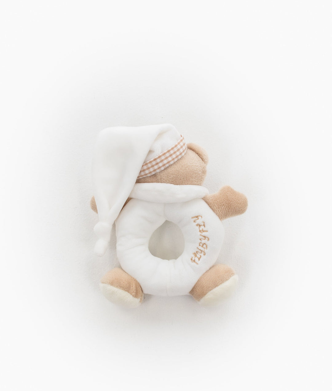 Bear Towel & Rattle Set - Beige