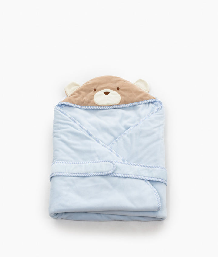 Classic Bear Swaddle - Blue