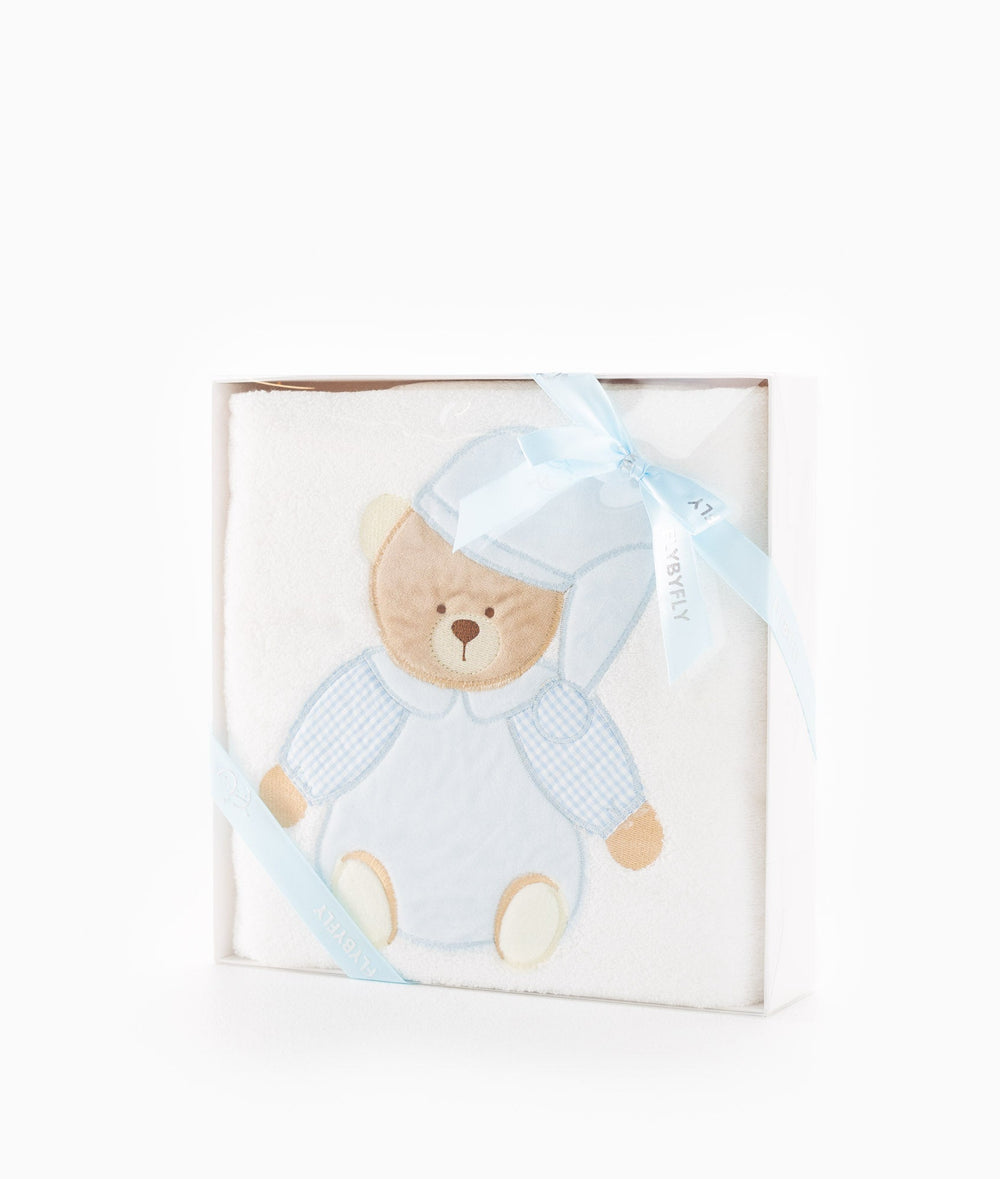 Classic Bear Towel - Blue