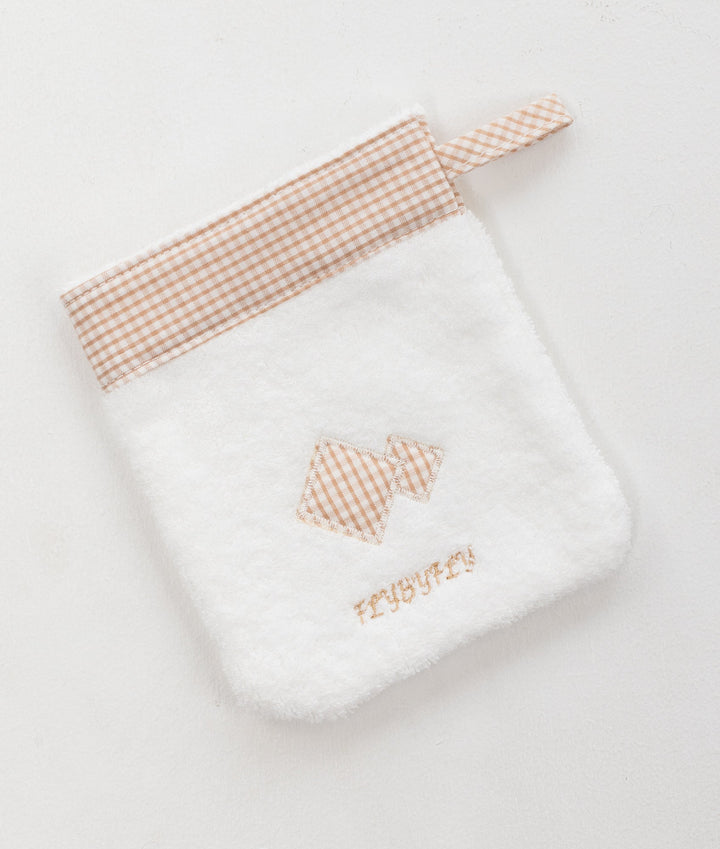 Hooded Towel with Mitt & Toy - Beige