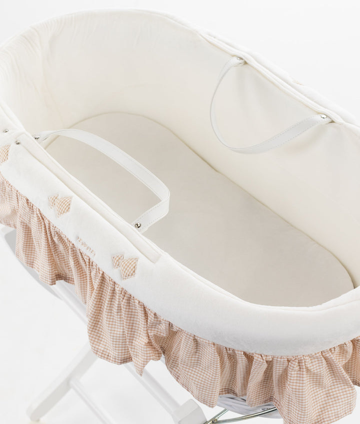 Moses Basket & Stand Set - Beige