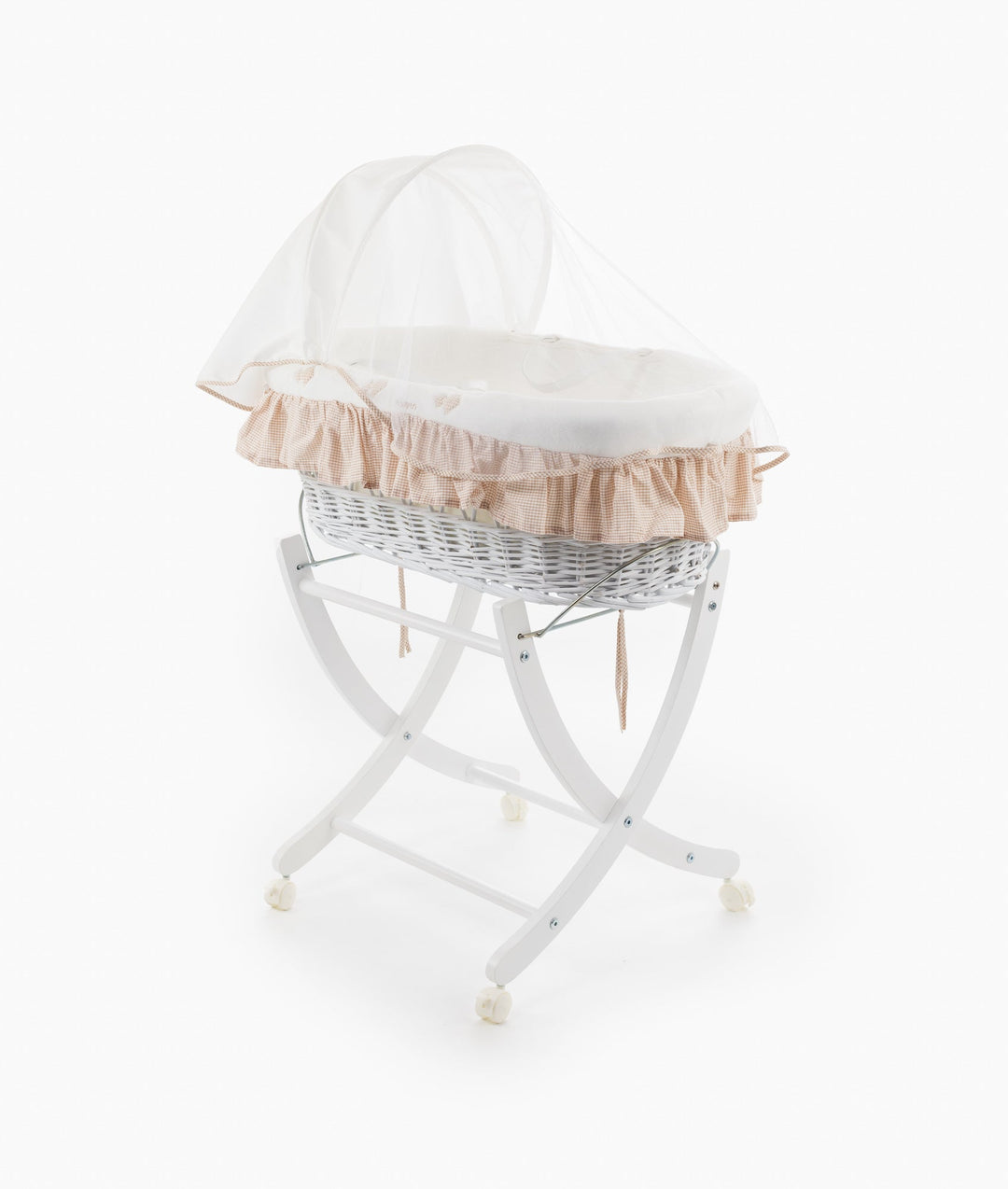 Moses Basket & Stand Set - Beige