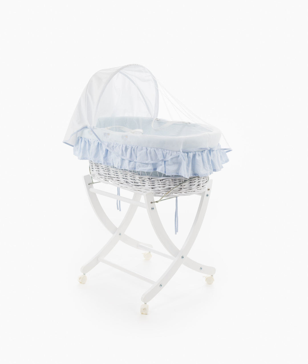 Moses Basket & Stand Set - Blue