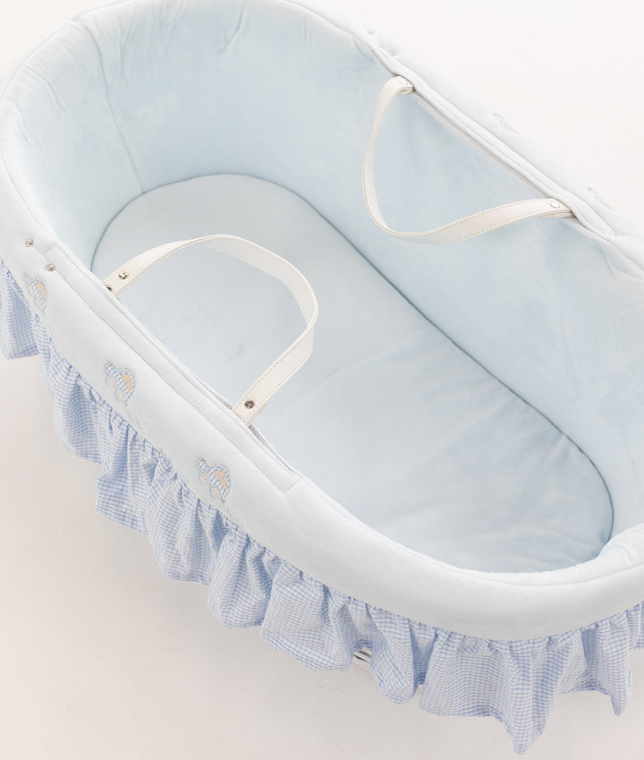 Moses Basket & Stand Set - Blue