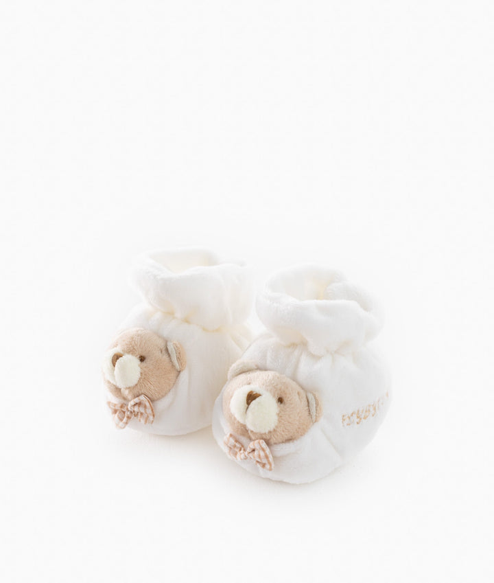 Newborn Bear Shoes - Beige