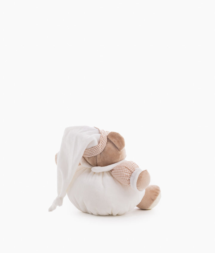 Pull String Musical Bear - Beige