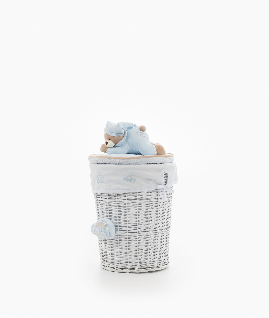 Round Laundry Basket Set - Blue