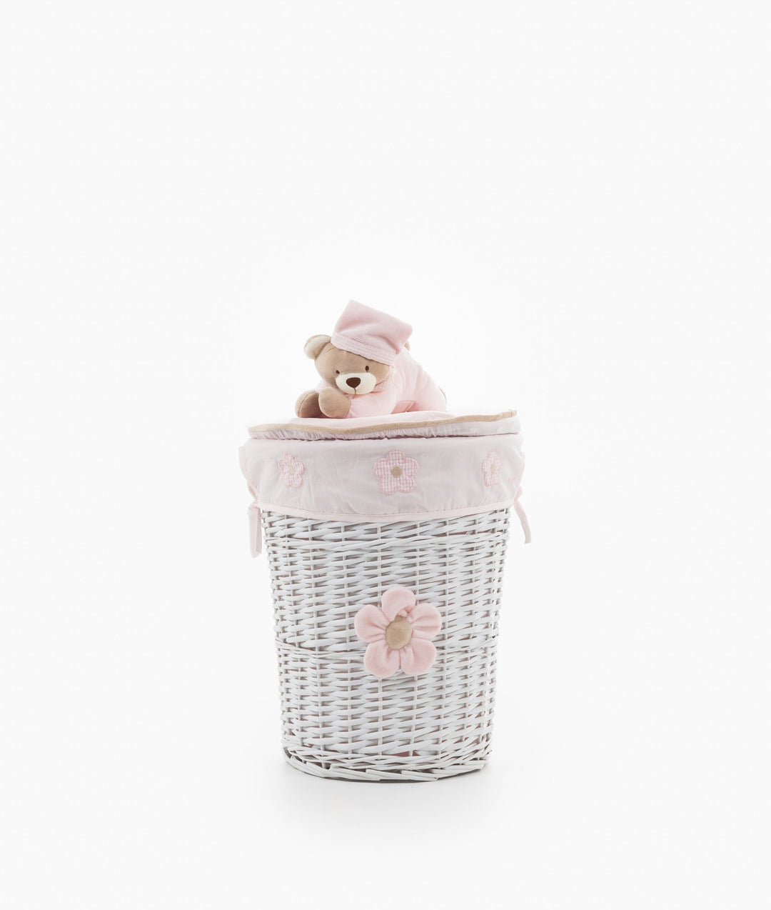 Round Laundry Basket Set - Pink