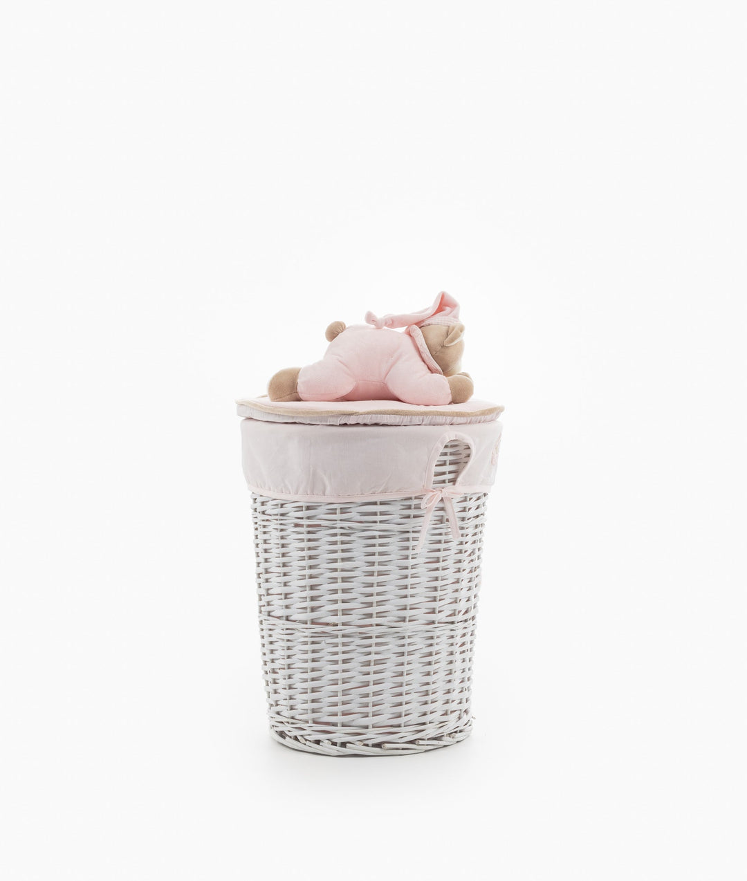 Round Laundry Basket Set - Pink