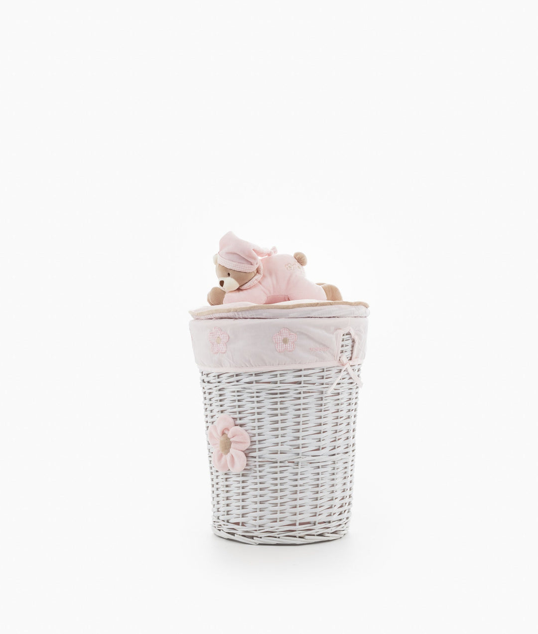 Round Laundry Basket Set - Pink