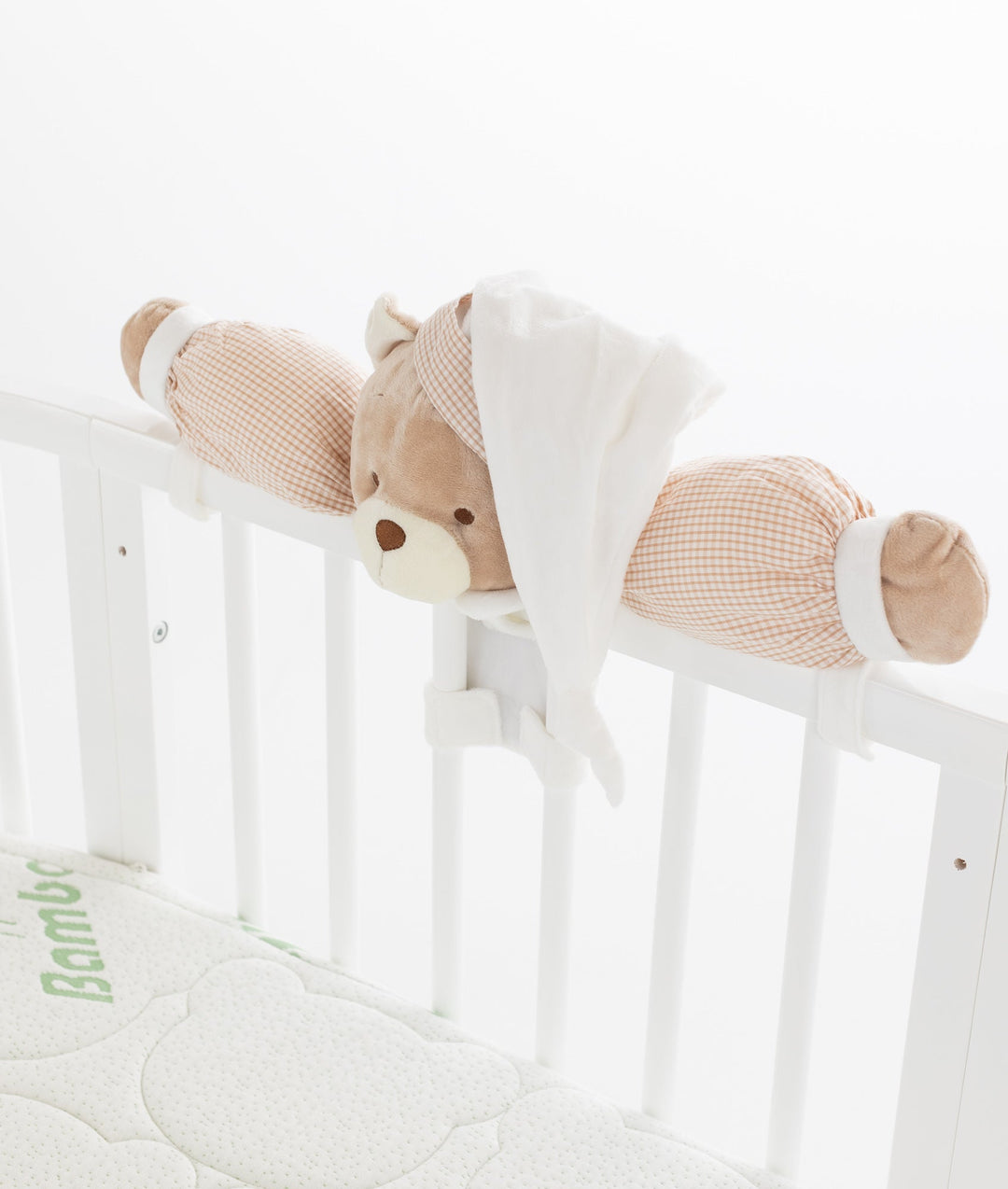 Signature Bear Cot - White